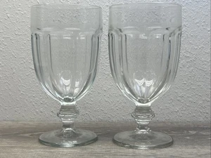 2 copas de té heladas de agua de 7" de vidrio cristalino Libbey Duratuff Gibraltar de colección NUEVO - Imagen 1 de 5