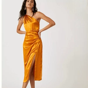 Abito midi Anthropologie rame monospalla seta donna taglia 6 - Foto 1 di 15