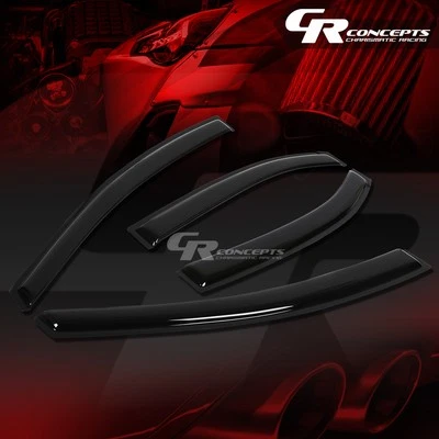 VISERA DE VENTANA DE COCHE AHUMADO/DEFLECTOR DE VIENTO VENTILACIÓN CORTINA DE LLUVIA PARA HATCHBACK 12-16 UB Foto 1 de 4