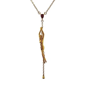 Carrera y Carrera Halskette K18 Gelbgold Rubin Person gebraucht - Bild 1 von 8