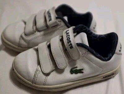 Zapatos blancos Lacoste para niños talla 11 Foto 1 de 4