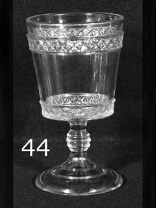 EAPG Goblet Bryce Higbee 1891 Spirea Band 5 3/4" Tall - Picture 1 of 2