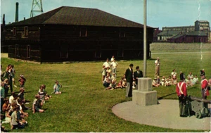 Ontario Canada Old Fort York Blockhouse Cannon Ceremony 1960 Chrome Postcard - Picture 1 of 2