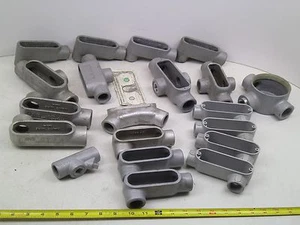 MIXED LOT OF 20! Crouse-Hinds Outlet Box Conduit Housing Iron SEE PHOTOS!  - Picture 1 of 5