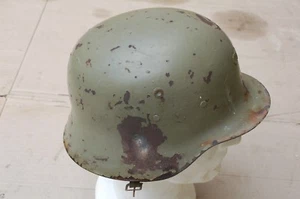ELMETTO TEDESCO M1935 Stahlhelm GUERRA DI SPAGNA COLPITO COMPLETO WW2 - Foto 1 di 13
