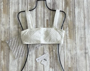 TOP (S) DE BIKINI BARLETTE BARLETTE BLANCO SIN ESPALDA SWIM NUEVO SIN ETIQUETAS - Imagen 1 de 13