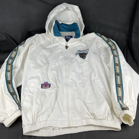 Jacksonville Jaguars  Vintage Lightweight Zip Jacket. Pro Player Tag. Large Cover