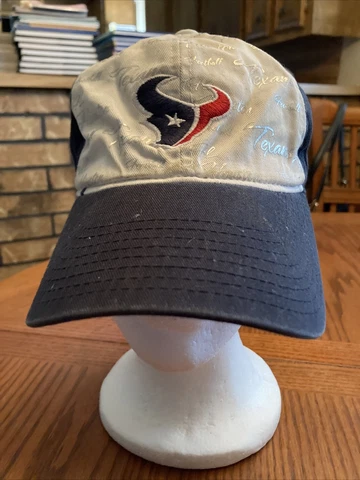 Reebok Houston Texans Hat Ball Cap NFL Team Apparel S/M Embroidered StrapBack Cover