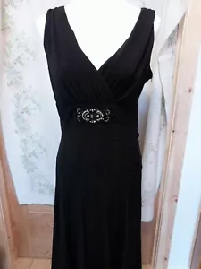 RONNIE NICOLE DRESS BLACK SIZE 12    (C059) - Picture 1 of 4