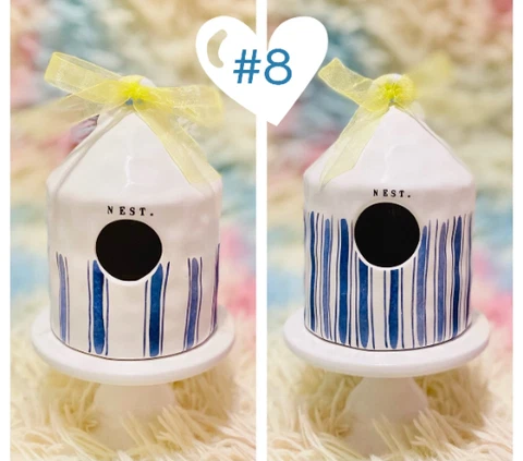 Mini Ceramic Birdhouses Rae Dunn Inspired NEW Cover