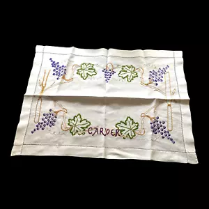 Stunning c1910 Hand Embroidered Edwardian Antique Meat Carver Cover Cloth. LLC01 - Picture 1 of 5