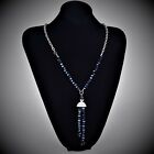 Acrylic Jewelry Silver Necklace Women Fashion Jewelry Luxe bakelite crystal