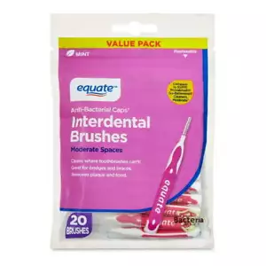 Equate Mint Interdental Brushes Value Pack, Flexible Head, Straight Bristles,... - Picture 1 of 8
