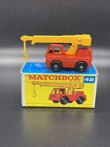 Lesney Matchbox Moko #42c Iron Fairy Crane anni '60 come nuovo in scatola F2 tutto originale,N.O.S - Foto 1 di 6