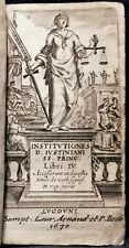 (SEICENTINA 1670) INSTITUTIONES D. IUSTINIANI SS. PRINC. LIBRI IV.