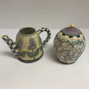 Debbie Mumm Sakura Combination Sugar and Creamer Set - Picture 1 of 9