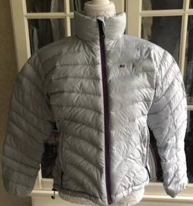 Berghaus Ladies Extrem Pertex 700 Puffer down jacket Size 12 Silver Grey Ex Cond - Picture 1 of 17