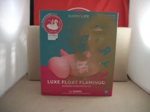 New SunnyLife Luxe Float Pink Inflatable Flamingo - Large Size 61" x 45" - Picture 1 of 6