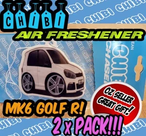 Car air freshener hanger for Volkswagen Golf R Mk6 APR VAG REVO JB4 RARE 2 pack - Picture 1 of 2