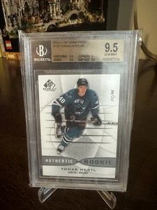 Tomas Hertl 2013-14 SP Game Used Authentic Rookie #d 3/48 Bgs Graded 9.5 Gem... - Picture 1 of 4