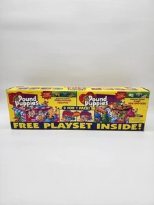 Vintage Pound Puppies Hideaway Playset - Double-side Rare - New - Free Shipping - Picture 1 of 11