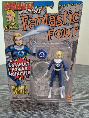 1994 Marvel Super Heroes Invisible Woman ToyBiz Selado FF Lançador de Catapulta  - Imagem 1 de 4