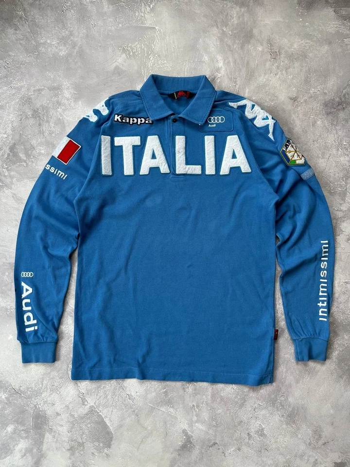 Sudadera De Colección Kappa Italia FISI Audi Logo Grande Ropa de Calle L Raro Equipo de Esquí Foto 1 de 4