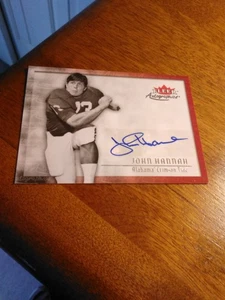 2012 Fleer Retro Football John Hannah Alabama Authentic Autograph - Picture 1 of 4