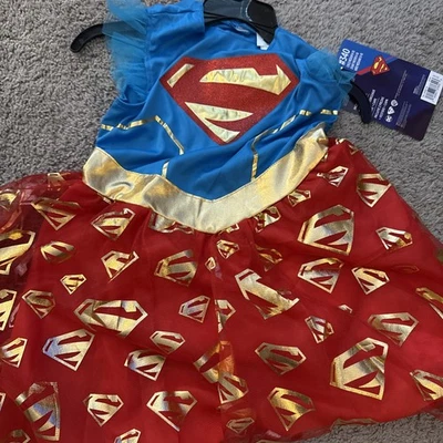 Disfraz de Supergirl mediano para niño con capa Foto 1 de 2