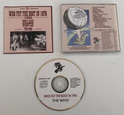 Rock CD THE WHO Who Put The Boot In 1976 MIDAS TOUCH Rare Live Recording Foto 1 de 2