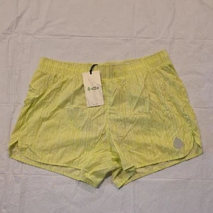 Stio NWT Women's Second Light 4" Short Built-in Brief Green Tea Bark M - Picture 1 of 10