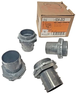 Bridgeport (4er-Set) 524-DC2 1-1/2" Flexibles Eisenrohr Druckguss Kontermutter - Bild 1 von 6