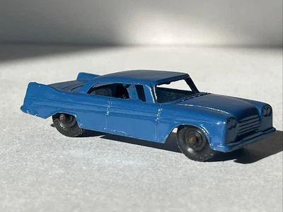 Tootsie Toy Plymouth 1957 2 Door Sedan Blue 3” Vintage 1960s Toy Metal Car - Image 1 of 4