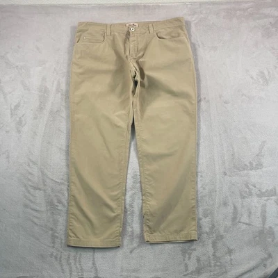 Pantalones Loro Piana Hombre 40x29 (Etiqueta 42) Beige Elástico Mezcla Algodón Hecho en Italia Foto 1 de 4
