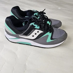 Saucony Grid 9000 Low Top Black White Mint Sneakers Shoes S7077-34 Mens Size 13 - Picture 1 of 18