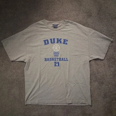 Vintage Duke Basketball Shirt XL Gray Champs Sports NCAA 90s College Hoops Retro - Image 1 of 4