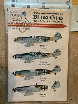 Eagle Cals 1/32 EC#46 Messerschmitt Bf109G-14s New And Uncut - Image 1 of 3