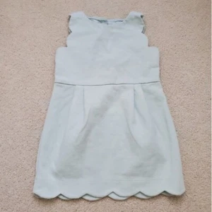 Janie and Jack Girls Mint Scalloped Ponte Dress with Bow sz18-24m - Picture 1 of 13