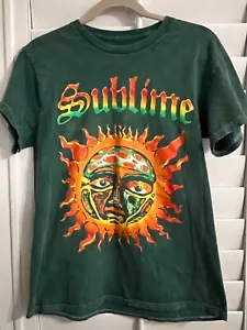 SWEET Sublime 40oz to Freedom Mineral Wash Rock Band T-Shirt Size Medium Green - Picture 1 of 5