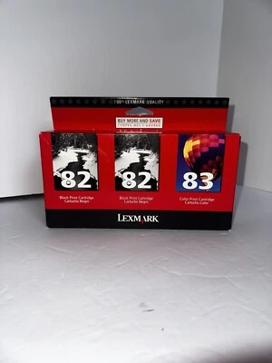Lexmark 82 X 2 & 83 Tri-Pack Priced To Sell Quickly! Great Deal! - Image 1 of 4