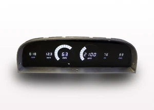 1960-1963 Chevy Truck Digital Dash Panel White LED Gauges Made In The USA - Picture 1 of 12