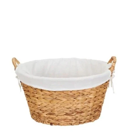 Basket with Fabric Lining and Handles Cover
