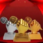 Singing Competitions Golden Microphone Trophy Craft Souvenirs  Birthday Parties