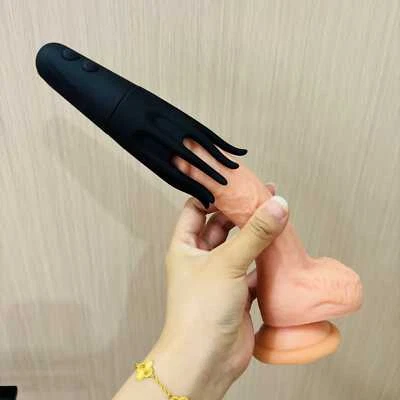 电动 Penis 头部按摩器 男手淫 SHOCK Glans 振动器 男式 性玩具  — 第 1/4 张图片