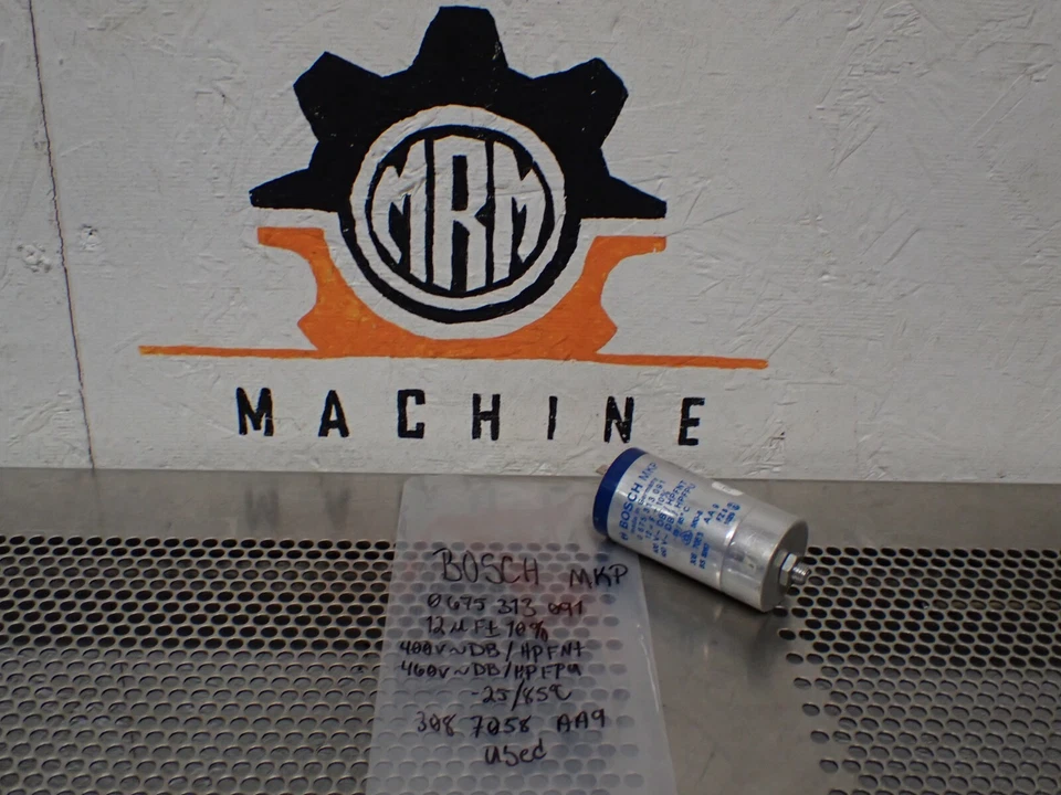 Condensador BOSCH MKP 0675313091 12uF+10% usado con garantía ver todas las fotos Foto 1 de 4