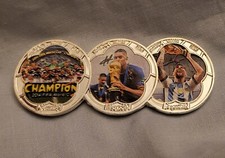 Pele Silver Coin 3 World Cup Wins Signed Legend Messi Mbappe Germany Football UK