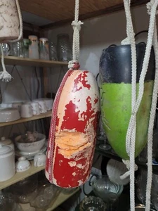Authentic Outer Banks Crab Pot Buoy Multi Colored Nautical Coastal Decor - Picture 1 of 3