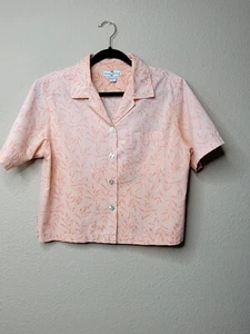 "TOMMY BAHAMA" Women's Sz S Button Up 100% Cotton Blouse in EXCELLENT CONDITION - Picture 1 of 3
