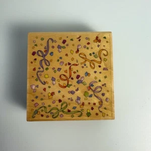 Colorful Confetti I1046~Party~Fun~Rubber Stamp~ 3" X  3"~Stampabilities - Picture 1 of 8