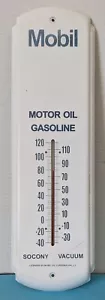 Vintage Mobil Oil 17" Thermometer Socony Vacuum - Picture 1 of 7